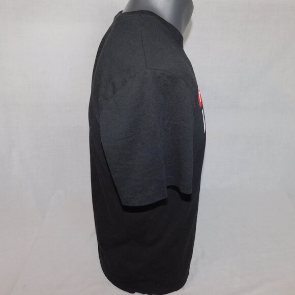 BREAKING NEWS I DON'T CARE Mens M Black Graphic T Shirt - Picture 4 of 5
